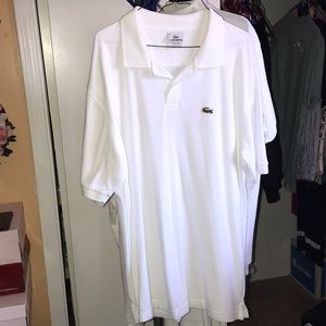Men’s White Lacoste Shirt